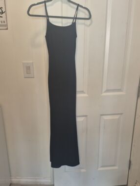 wild fable Black Spaghetti-Strap Maxi Dress